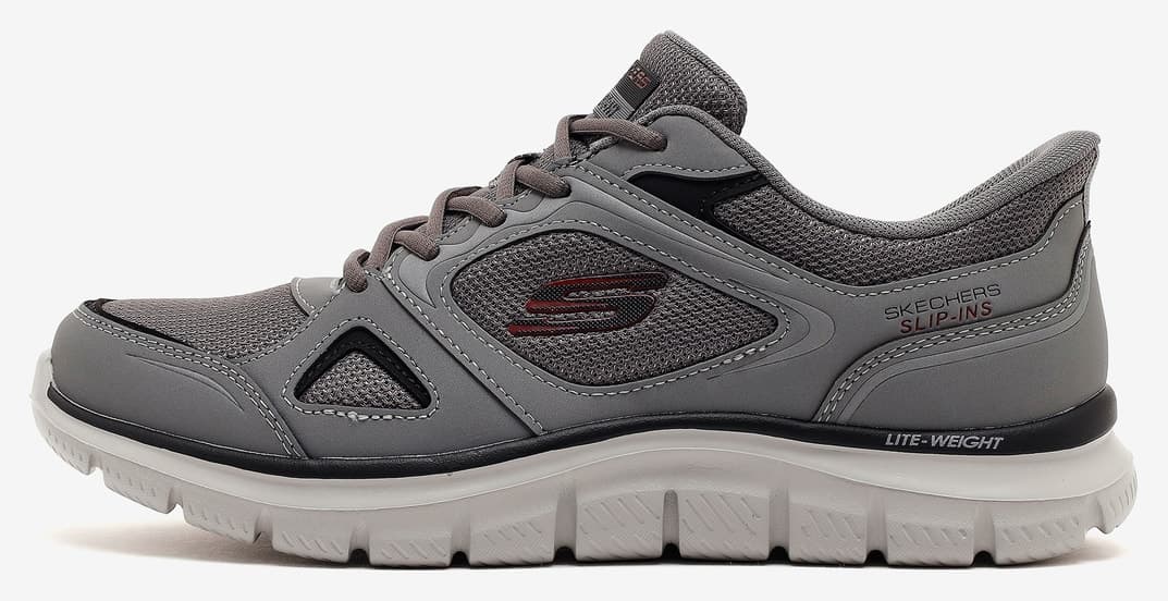 کفش ورزشی مردانه Skechers خاکستری TRACK - EZRAL مدل 233039TK CCRD کفش ورزشی مردانه Skechers خاکستری TRACK - EZRAL مدل 233039TK CCRD