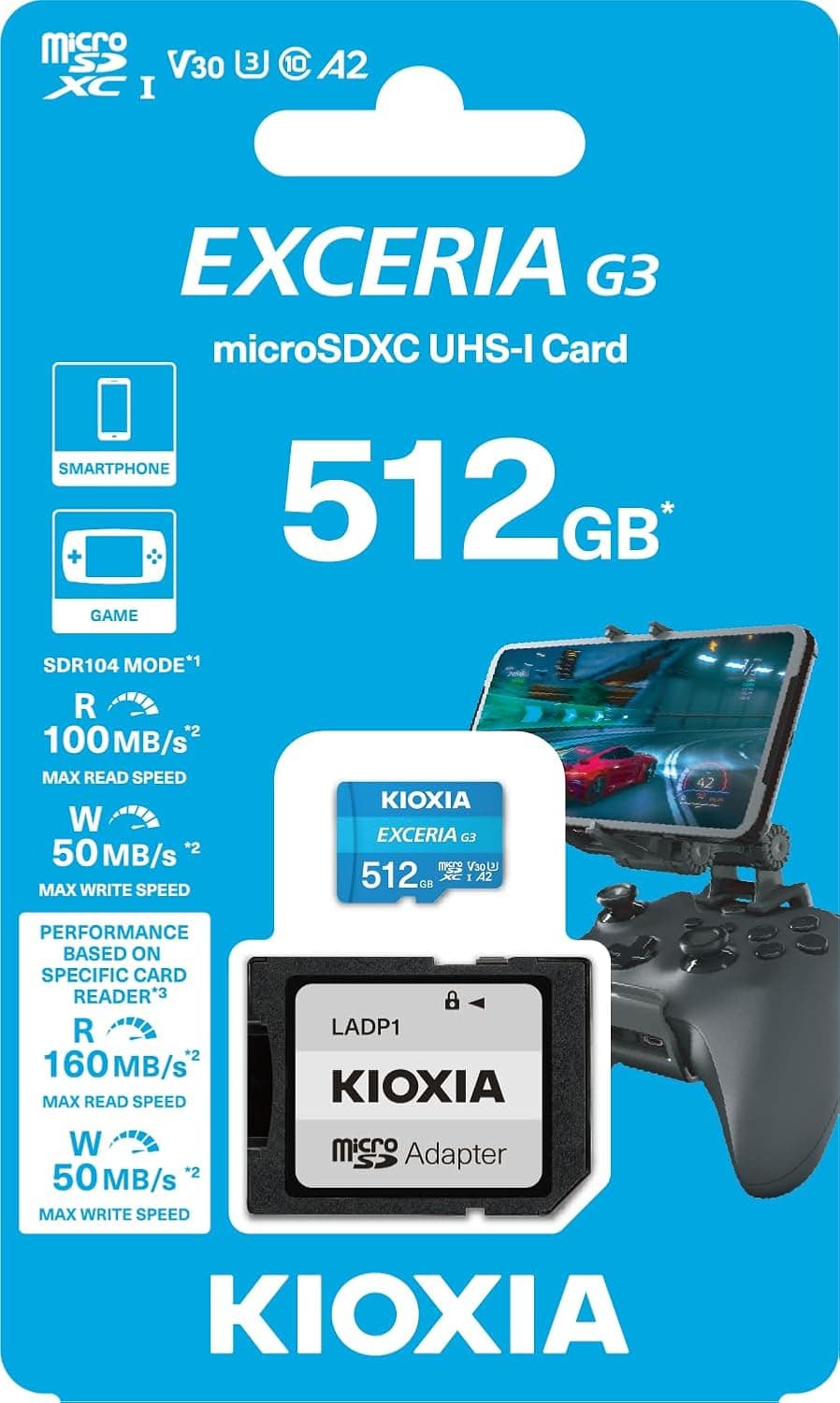 کارت حافظه microSDXC KIOXIA EXCERIA G3 512GB UHS-I U3 V30 C10 A2 کارت حافظه microSDXC KIOXIA EXCERIA G3 512GB UHS-I U3 V30 C10 A2