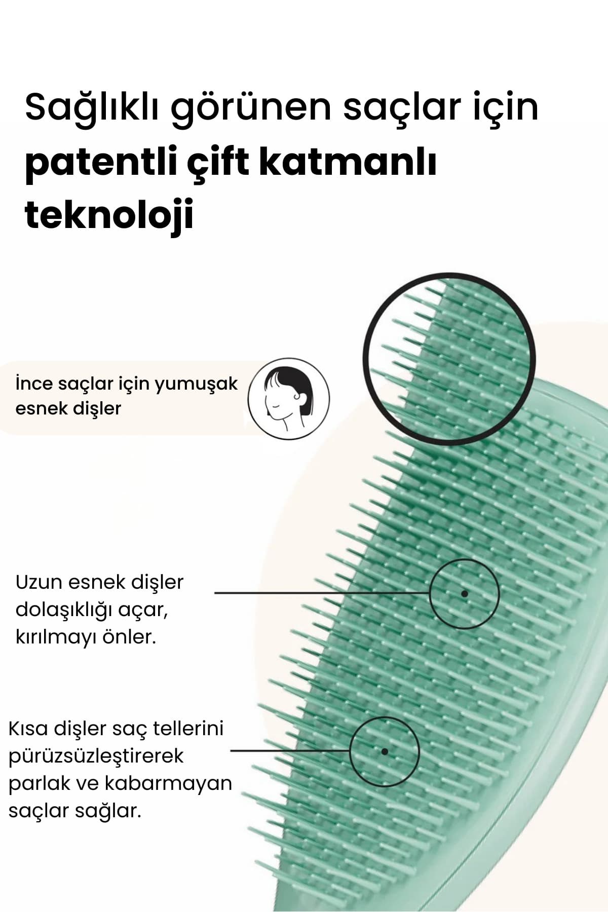 شانه مو برای موهای نازک و حساس Tangle Teezer ضدشکستگی مدل The Ultimate Detangler سبزآبی تیره شانه مو برای موهای نازک و حساس Tangle Teezer ضدشکستگی مدل The Ultimate Detangler سبزآبی تیره