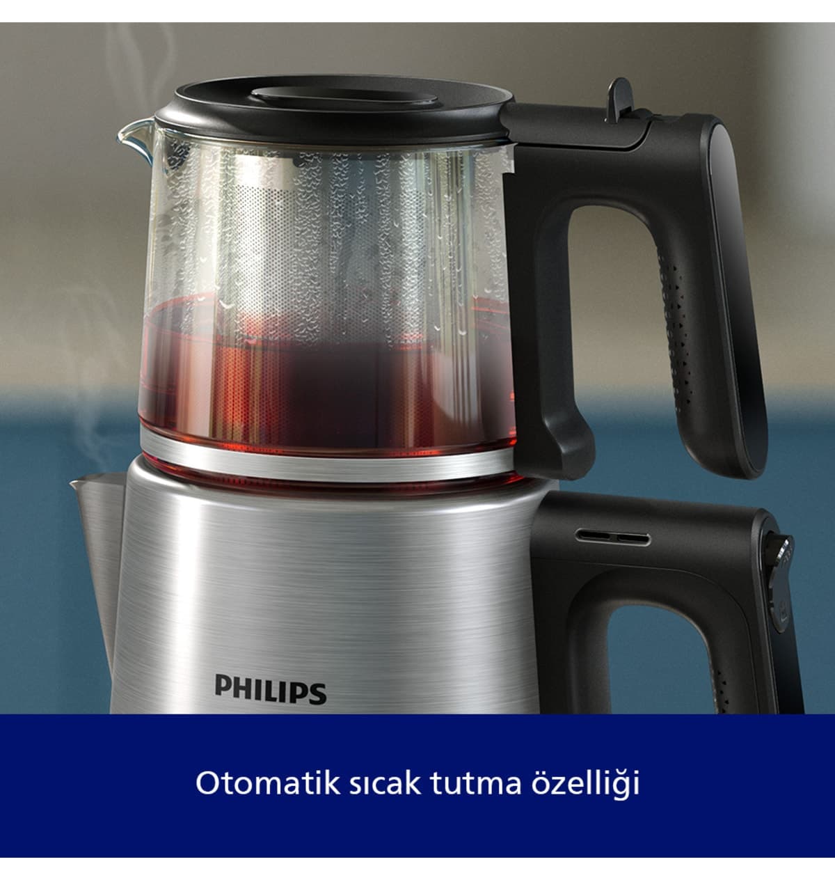 چایساز Philips سری 5000 با ظرفیت 1.8 Litre و توان 1900W با گرمنگهداری خودکار مدل HD7350/00 چایساز Philips سری 5000 با ظرفیت 1.8 Litre و توان 1900W با گرمنگهداری خودکار مدل HD7350/00