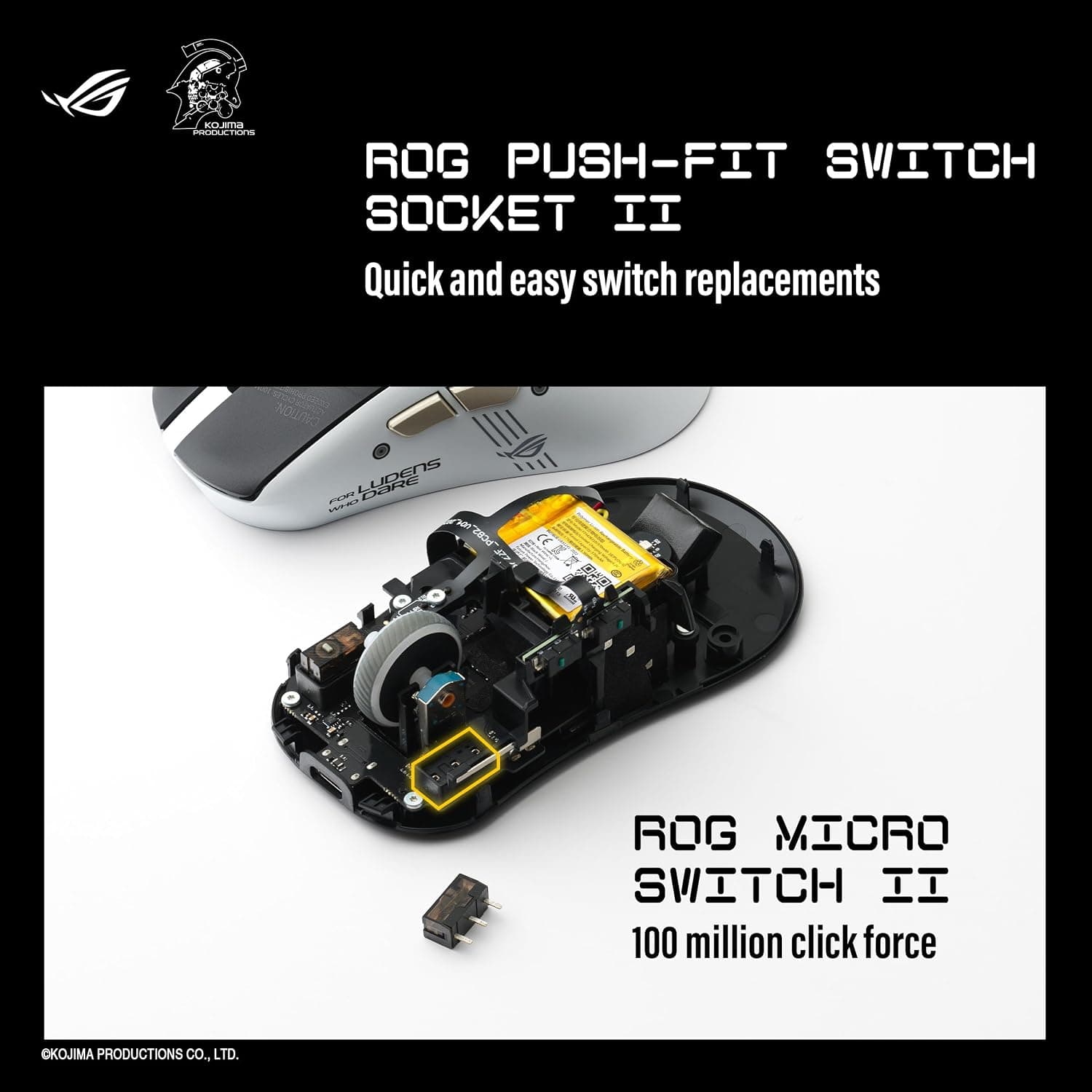 ماوس گیمینگ ASUS ROG KERIS II ORIGIN-KJP/WHT مدل P727 ماوس گیمینگ ASUS ROG KERIS II ORIGIN-KJP/WHT مدل P727