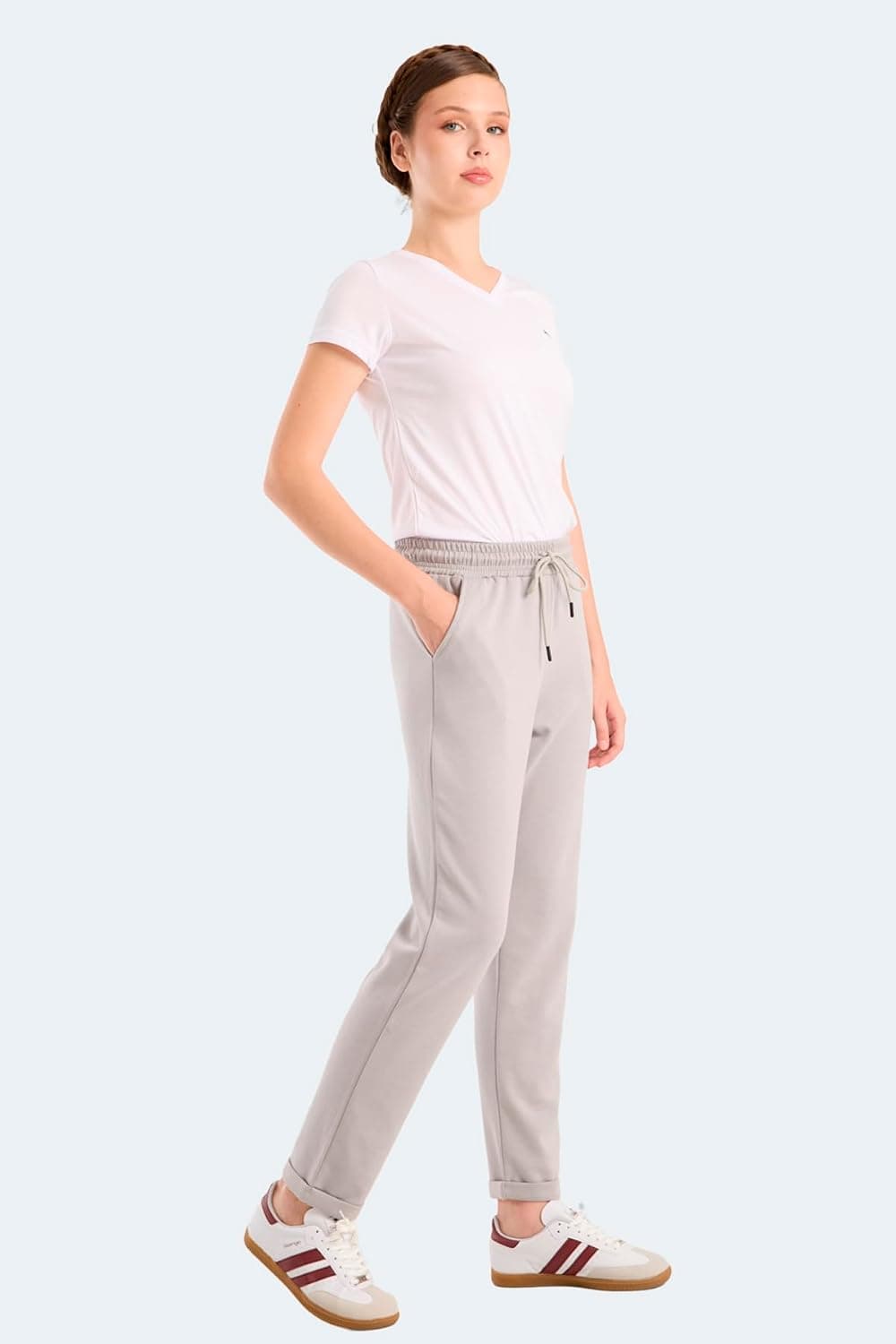 شلوار ورزشی زنانه Slazenger خاکستری مدل ICEPAW I شلوار ورزشی زنانه Slazenger خاکستری مدل ICEPAW I