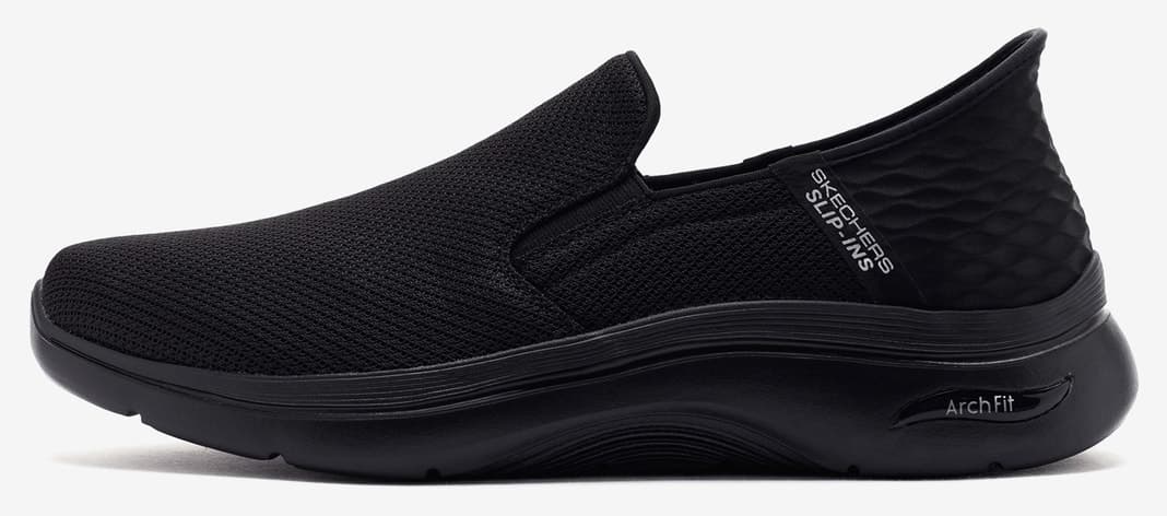 کفش پیادهروی مردانه Skechers GO WALK ARCH FIT 2.0 HANDS FREE 2 مدل 216600 BBK کفش پیادهروی مردانه Skechers GO WALK ARCH FIT 2.0 HANDS FREE 2 مدل 216600 BBK