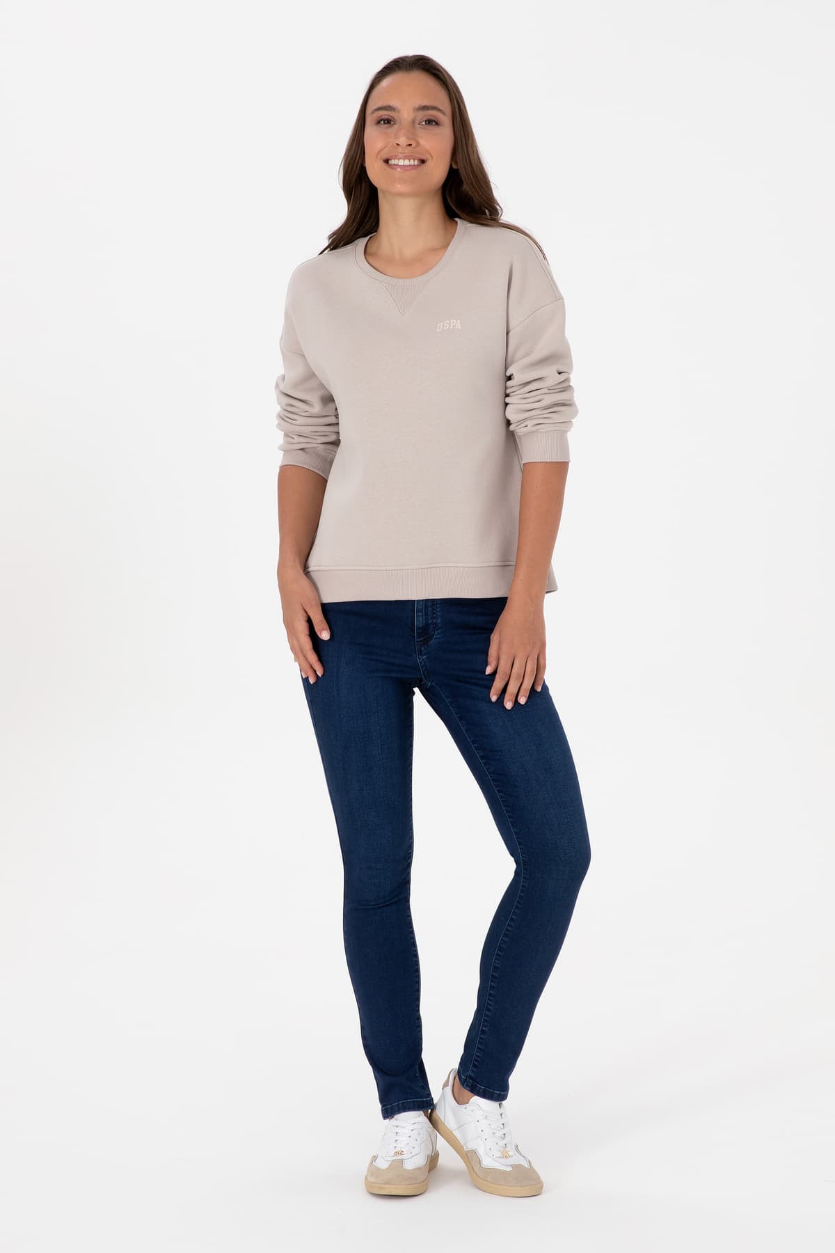 سوئیشرت زنانه U.S. Polo Assn. یقه گرد بیسیک شاردون سنگشور مدل 50313586-VR049 سوئیشرت زنانه U.S. Polo Assn. یقه گرد بیسیک شاردون سنگشور مدل 50313586-VR049