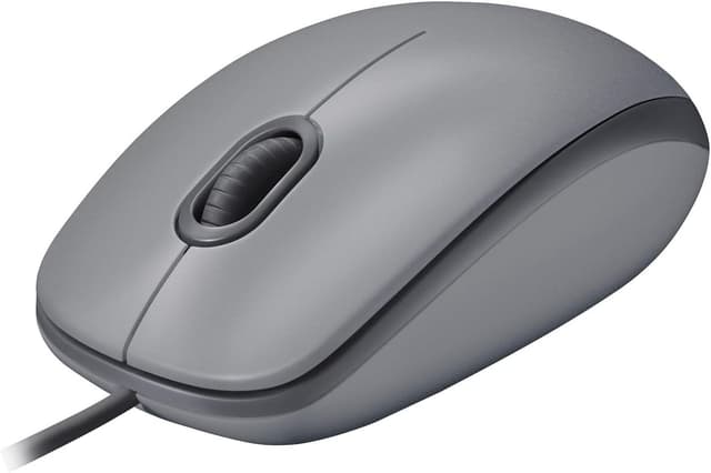 ماوس سیمی USB مناسب PC و Mac Logitech با فناوری Quiet Click، اتصال USB-A و کاربری دوطرفه، خاکستری مدل M110 ماوس سیمی USB مناسب PC و Mac Logitech با فناوری Quiet Click، اتصال USB-A و کاربری دوطرفه، خاکستری مدل M110