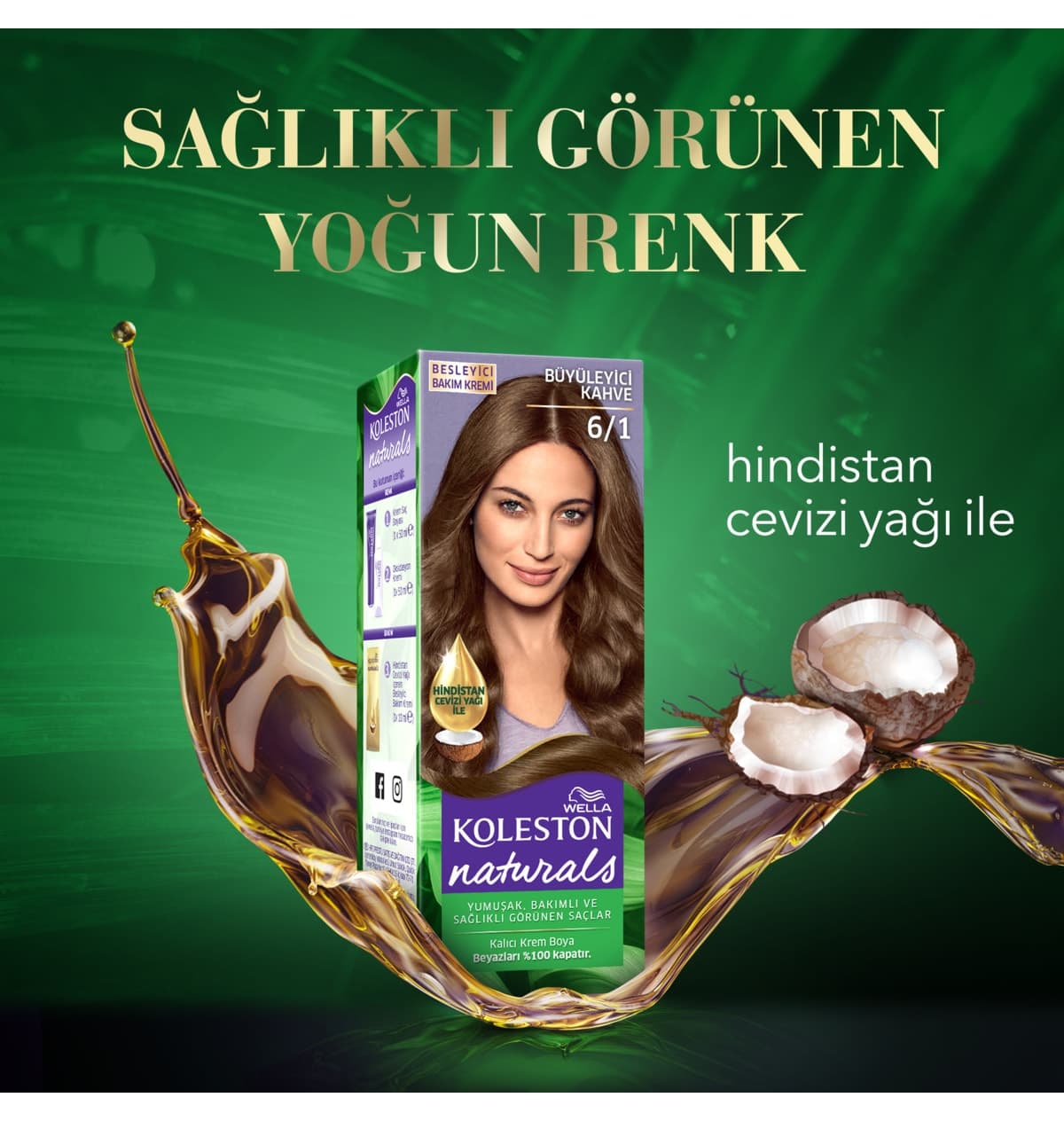 رنگ مو زنانه Wella قهوهای جذاب Koleston Naturals مدل 6/1 رنگ مو زنانه Wella قهوهای جذاب Koleston Naturals مدل 6/1