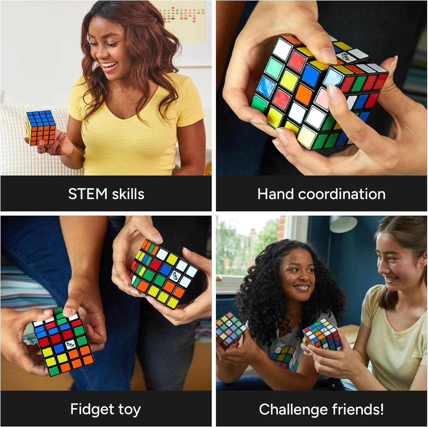 مکعب پازل کودکان بالای 8 سال Rubik's رنگی 4x4 مدل 6064639 مکعب پازل کودکان بالای 8 سال Rubik's رنگی 4x4 مدل 6064639