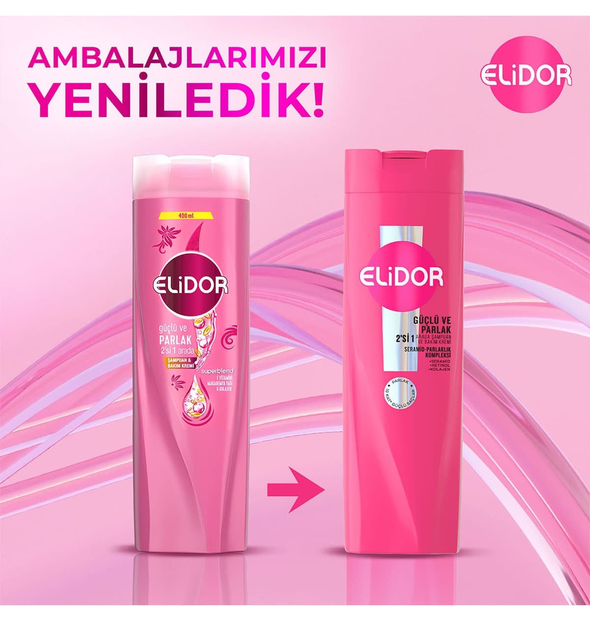 شامپو و کرم مراقبت از مو زنانه Elidor قوی و درخشان 400 ml x3 شامپو و کرم مراقبت از مو زنانه Elidor قوی و درخشان 400 ml x3