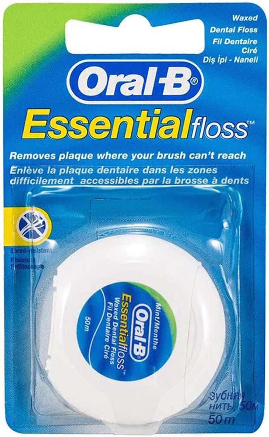 نخ دندان Oral-B نعنایی و مومدار 50 m x 6 عدد نخ دندان Oral-B نعنایی و مومدار 50 m x 6 عدد