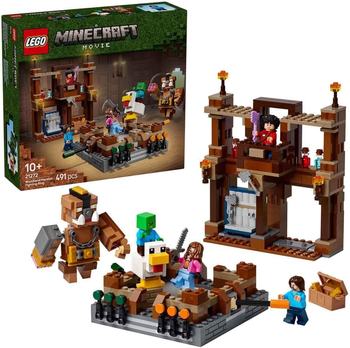 لگو Minecraft Woodland Mansion Fighting Ring مدل 21272 لگو Minecraft Woodland Mansion Fighting Ring مدل 21272