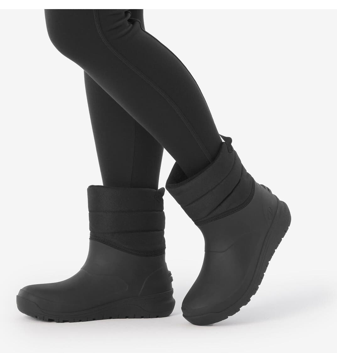 بوت برفی زنانه Decathlon Quechua ضد آب مشکی مدل NH100 Mid بوت برفی زنانه Decathlon Quechua ضد آب مشکی مدل NH100 Mid