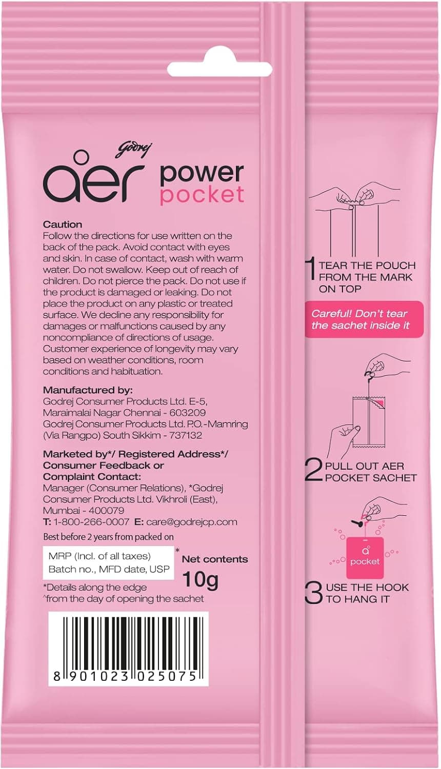 خوشبوکننده سرویس بهداشتی Godrej aer Power Pocket رز و شکوفه تازه 10g خوشبوکننده سرویس بهداشتی Godrej aer Power Pocket رز و شکوفه تازه 10g