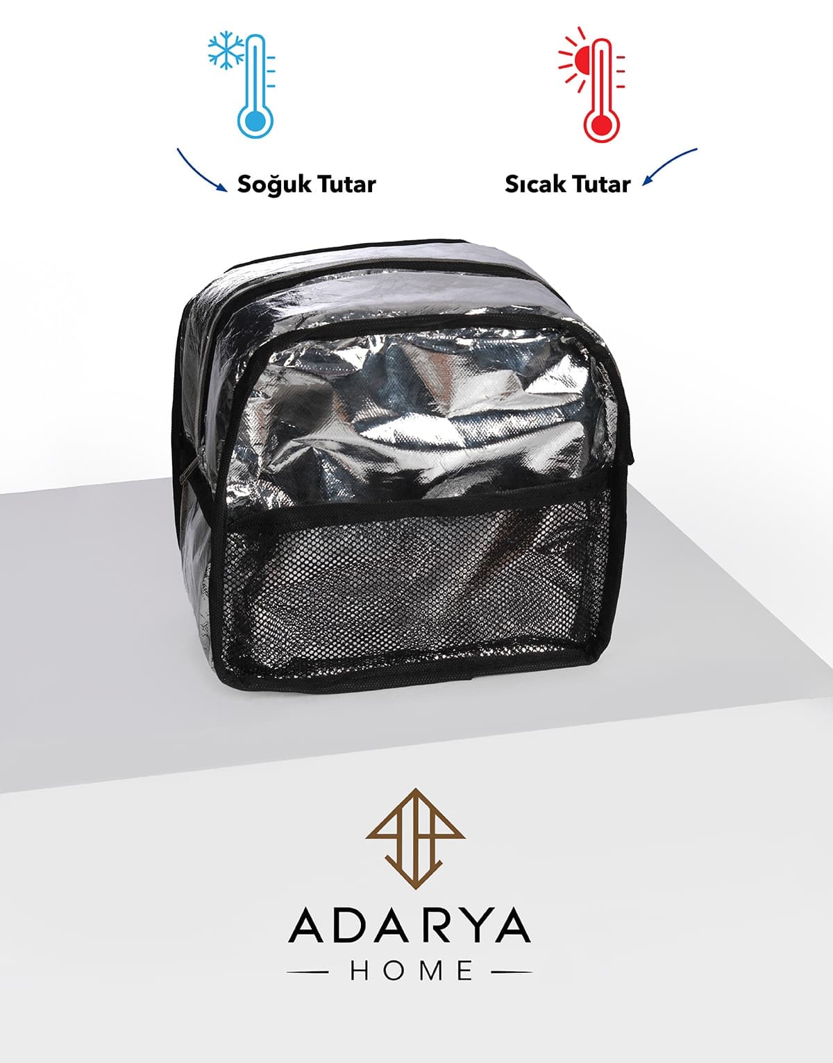 کیف ترموس غذا ADARYA HOME 7 Lt گرم و سرد خاکستری کیف ترموس غذا ADARYA HOME 7 Lt گرم و سرد خاکستری