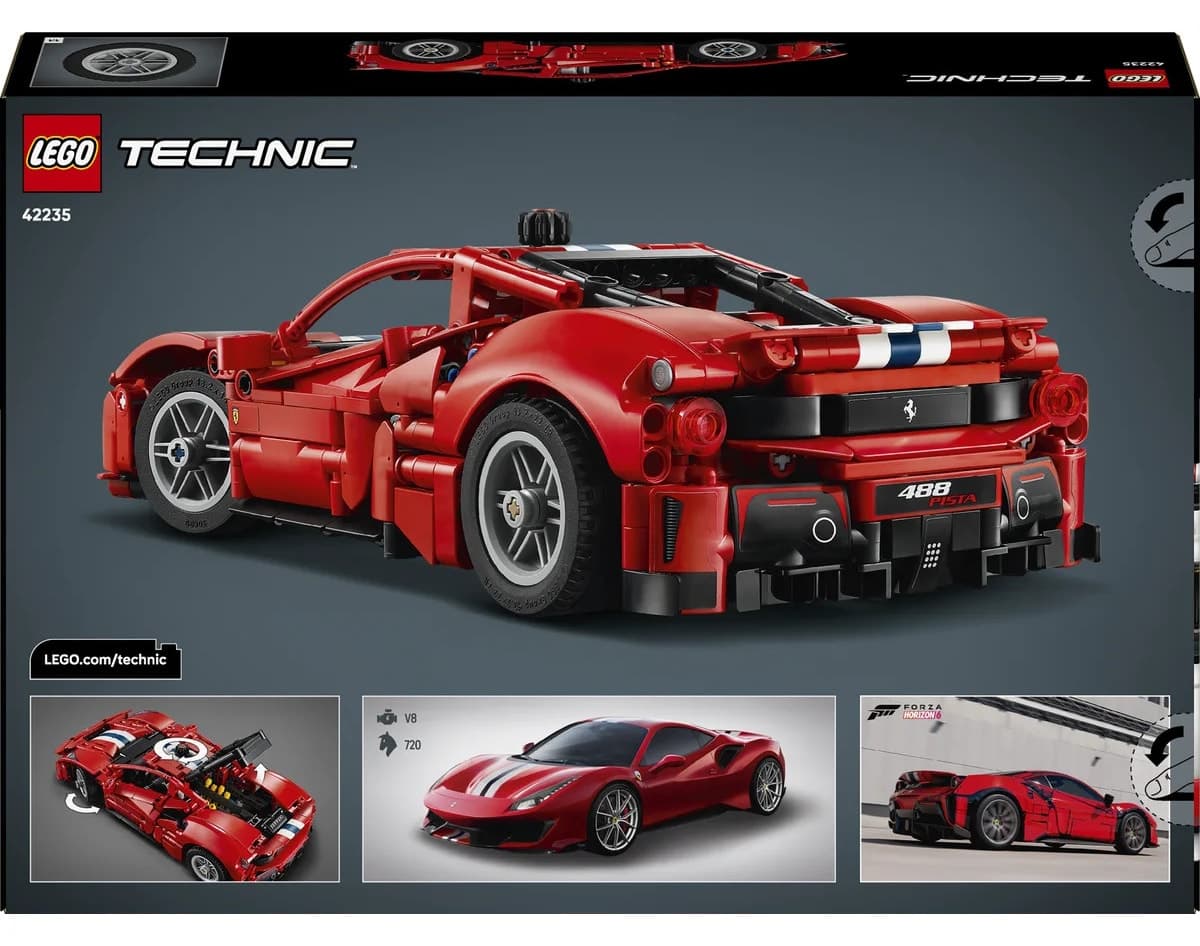 لگو Technic ماشین Ferrari 488 PISTA مدل 42235 با 882 قطعه لگو Technic ماشین Ferrari 488 PISTA مدل 42235 با 882 قطعه