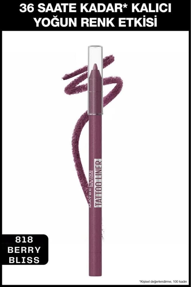 خط چشم ژلی Maybelline New York Tattoo Liner Berry Bliss آلویی خط چشم ژلی Maybelline New York Tattoo Liner Berry Bliss آلویی