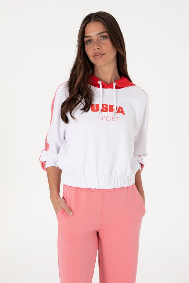 سویشرت زنانه U.S. Polo Assn. به رنگ سفید سویشرت زنانه U.S. Polo Assn. به رنگ سفید