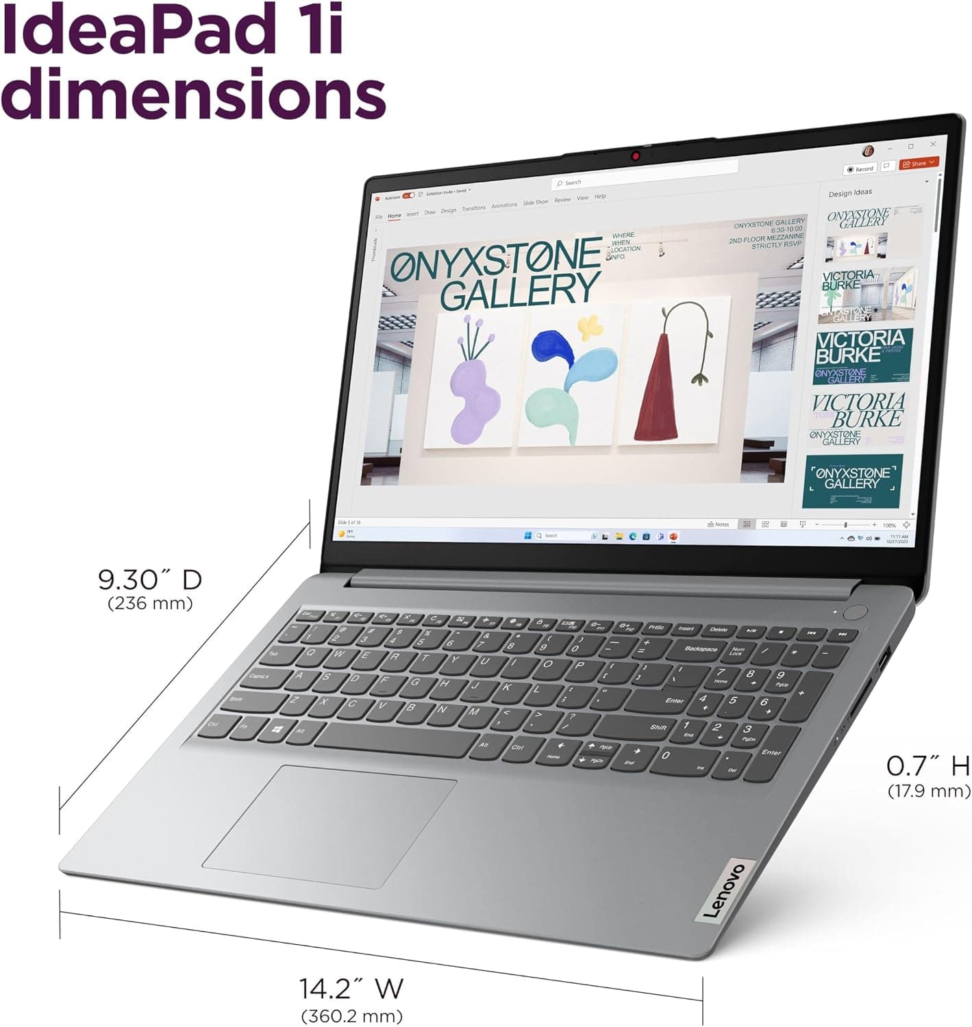 لپتاپ Lenovo Ideapad 1i پردازنده Core i5-1335U رم 16GB خاکستری ابری لپتاپ Lenovo Ideapad 1i پردازنده Core i5-1335U رم 16GB خاکستری ابری