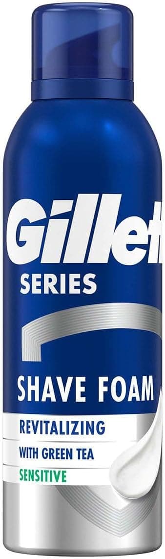فوم اصلاح Gillette Series با چای سبز تازهکننده 200ml فوم اصلاح Gillette Series با چای سبز تازهکننده 200ml