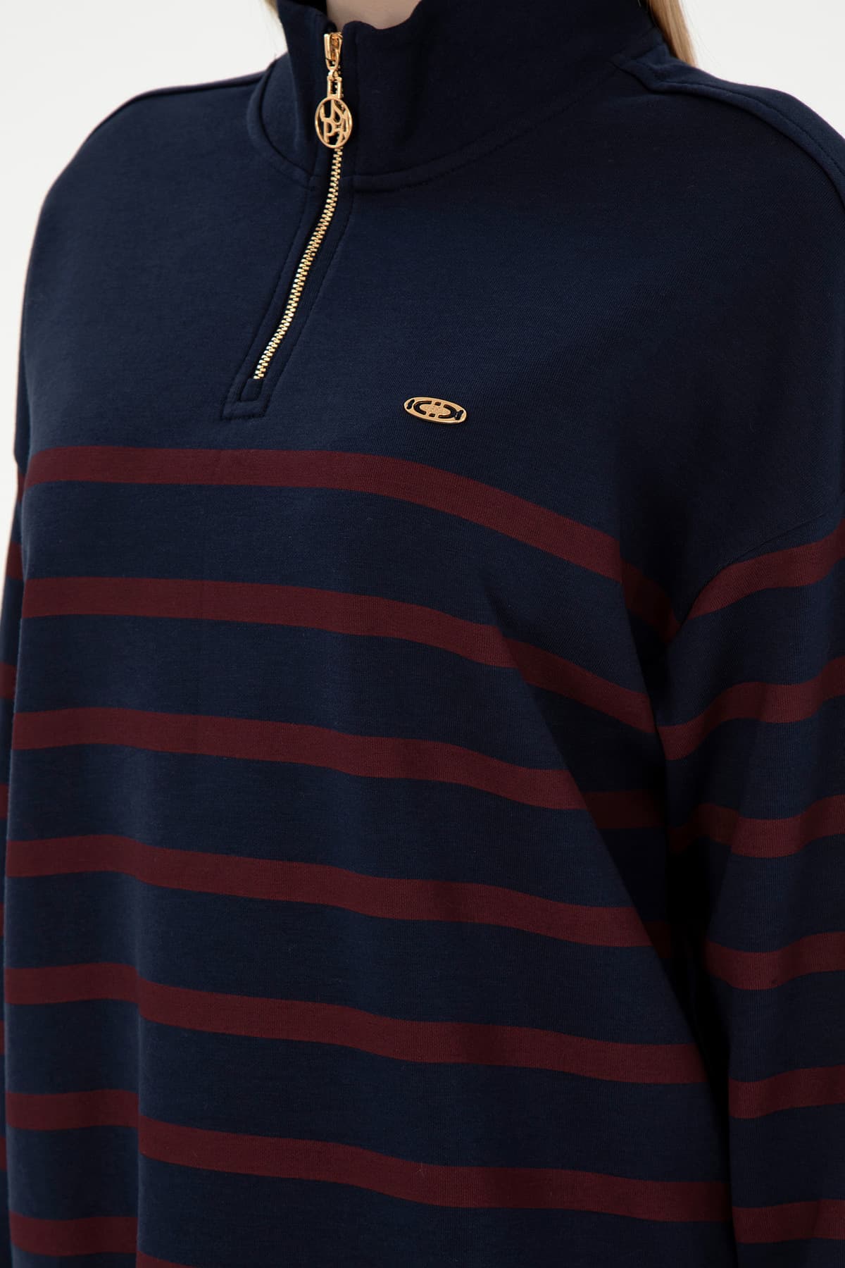 سوئیشرت زنانه U.S. Polo Assn. سرمهای زیپدار یقه ایستاده مدل 50298989-VR033 سوئیشرت زنانه U.S. Polo Assn. سرمهای زیپدار یقه ایستاده مدل 50298989-VR033