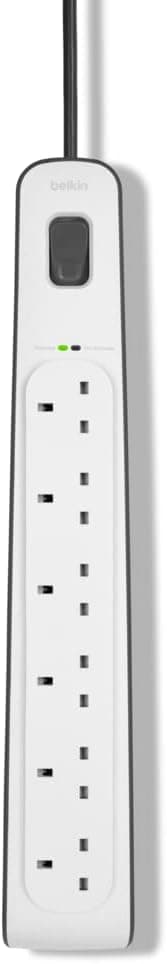 چندراهی برق Belkin ششپریز محافظدار با کابل 2 متری چندراهی برق Belkin ششپریز محافظدار با کابل 2 متری