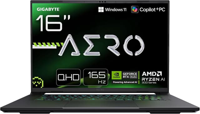 لپتاپ گیمینگ باریک GIGABYTE AERO X16 مدل 16 اینچی QHD 165Hz لپتاپ گیمینگ باریک GIGABYTE AERO X16 مدل 16 اینچی QHD 165Hz
