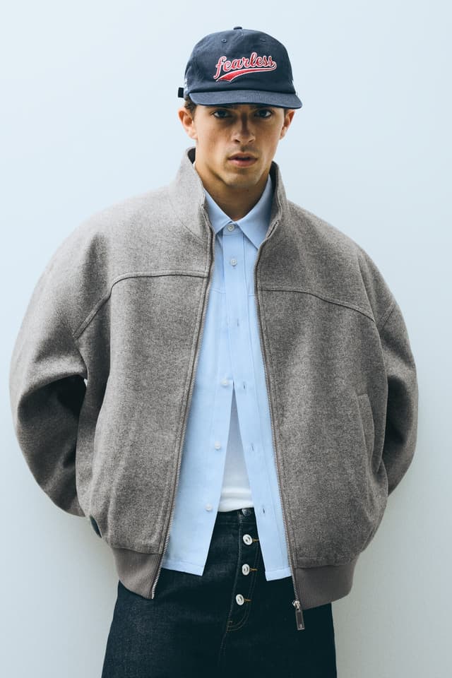 ژاکت بامبر مردانه Bershka از جنس کاشه ژاکت بامبر مردانه Bershka از جنس کاشه