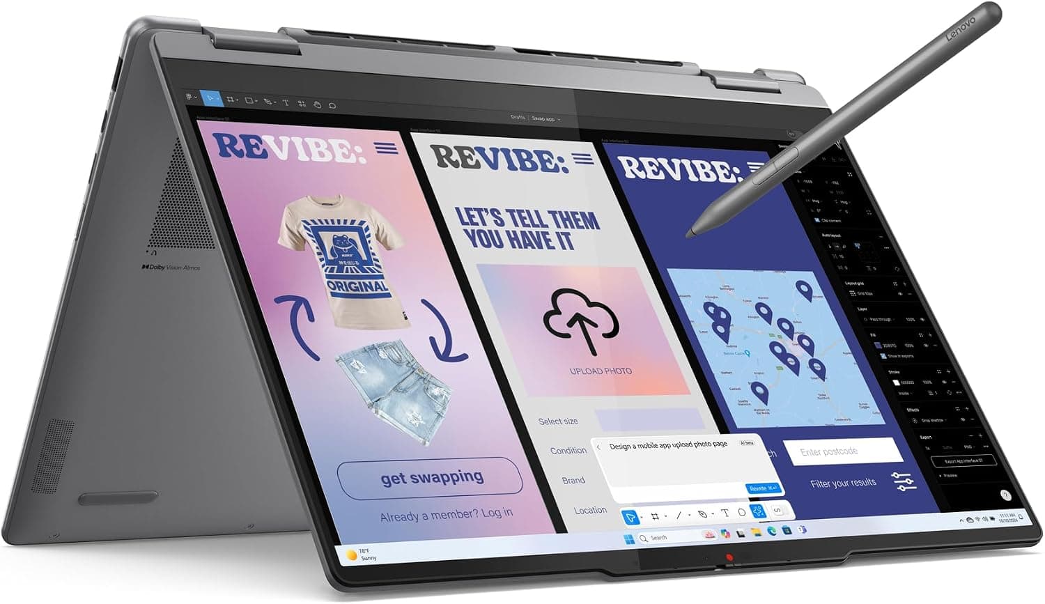 لپتاپ Lenovo Yoga 7 خاکستری 14 اینچی OLED رم 16GB حافظه 512GB مدل 83JQ00B0AX لپتاپ Lenovo Yoga 7 خاکستری 14 اینچی OLED رم 16GB حافظه 512GB مدل 83JQ00B0AX