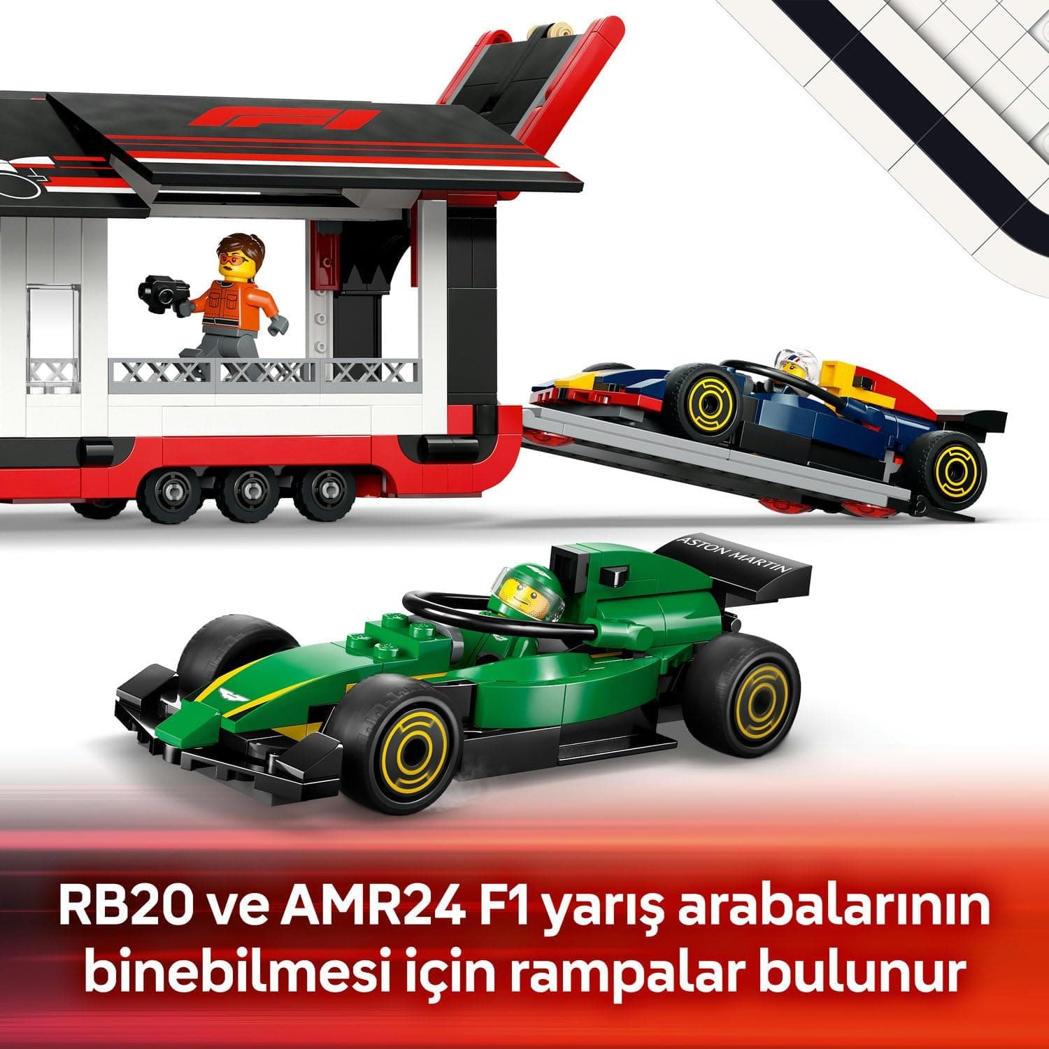 لگو City کامیون F1 با ماشینهای RB20 و AMR24 مدل 60445 لگو City کامیون F1 با ماشینهای RB20 و AMR24 مدل 60445