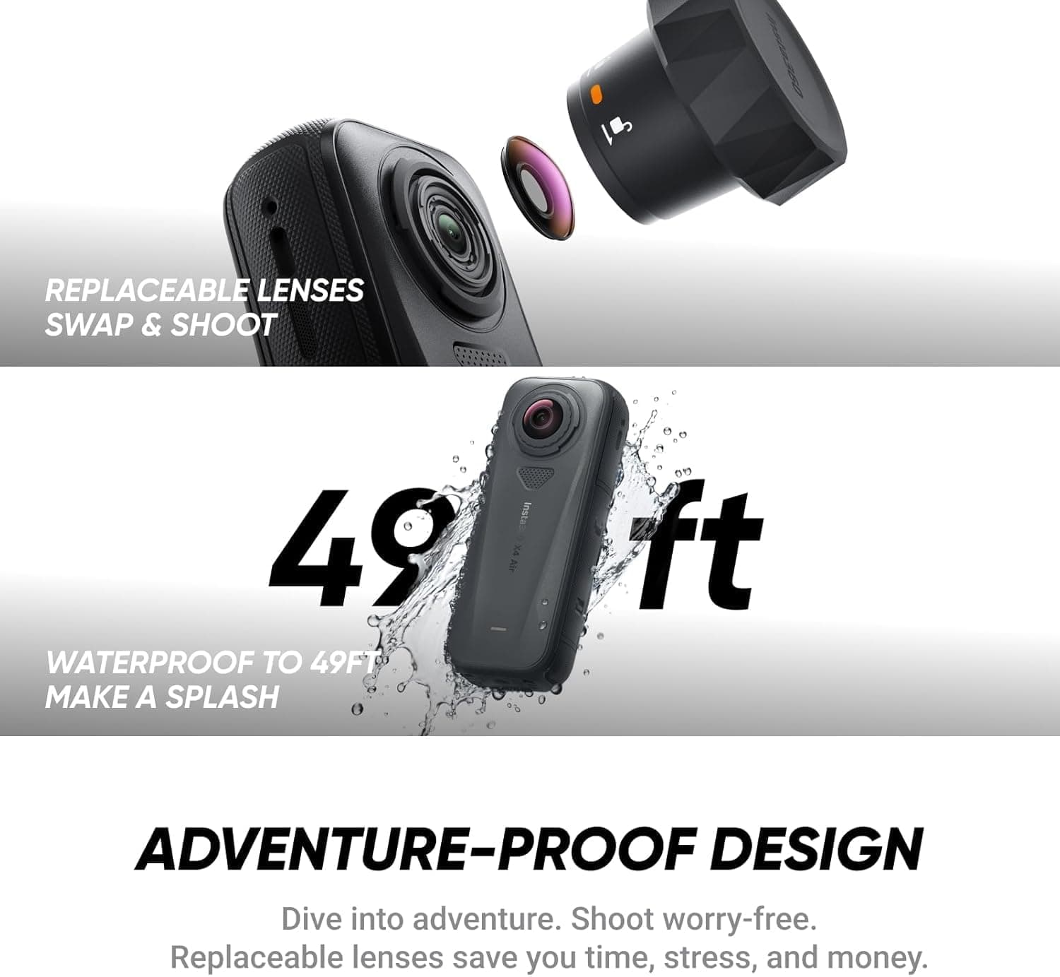 دوربین اکشن Insta360 بسته استارتر مدل X4 Air دوربین اکشن Insta360 بسته استارتر مدل X4 Air