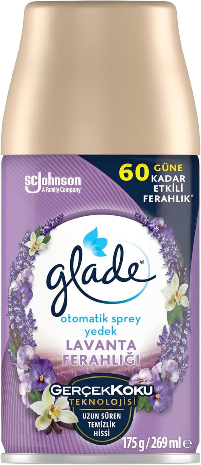 اسپری یدک خوشبوکننده خودکار Glade با رایحه اسطوخودوس، ماندگاری 60 روز (1 x 269 mL) اسپری یدک خوشبوکننده خودکار Glade با رایحه اسطوخودوس، ماندگاری 60 روز (1 x 269 mL)