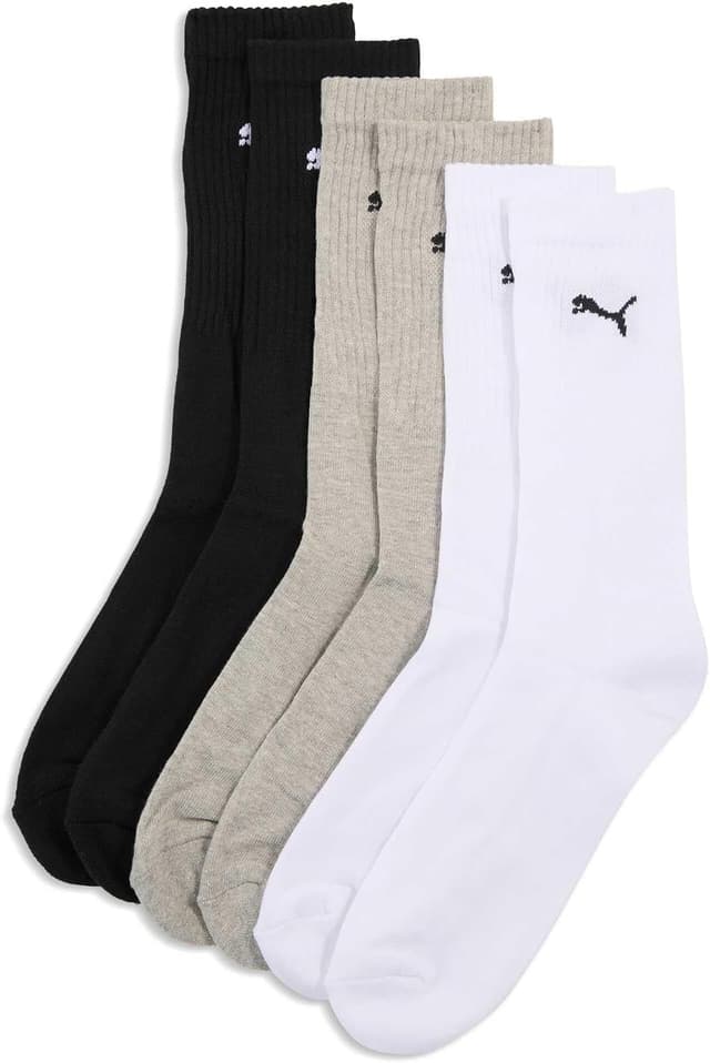 جوراب ورزشی یونیسکس PUMA کف چهارگوش بسته ۱۲ عددی سفید/خاکستری/مشکی سایز 39-42 جوراب ورزشی یونیسکس PUMA کف چهارگوش بسته ۱۲ عددی سفید/خاکستری/مشکی سایز 39-42