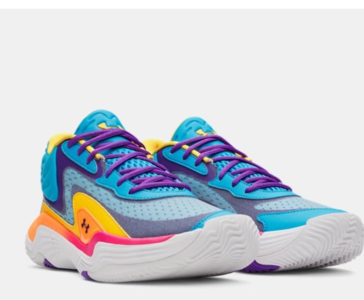 کفش بسکتبال مردانه Under Armour مدل UA Spawn 7 Mid 6000753-419 کفش بسکتبال مردانه Under Armour مدل UA Spawn 7 Mid 6000753-419
