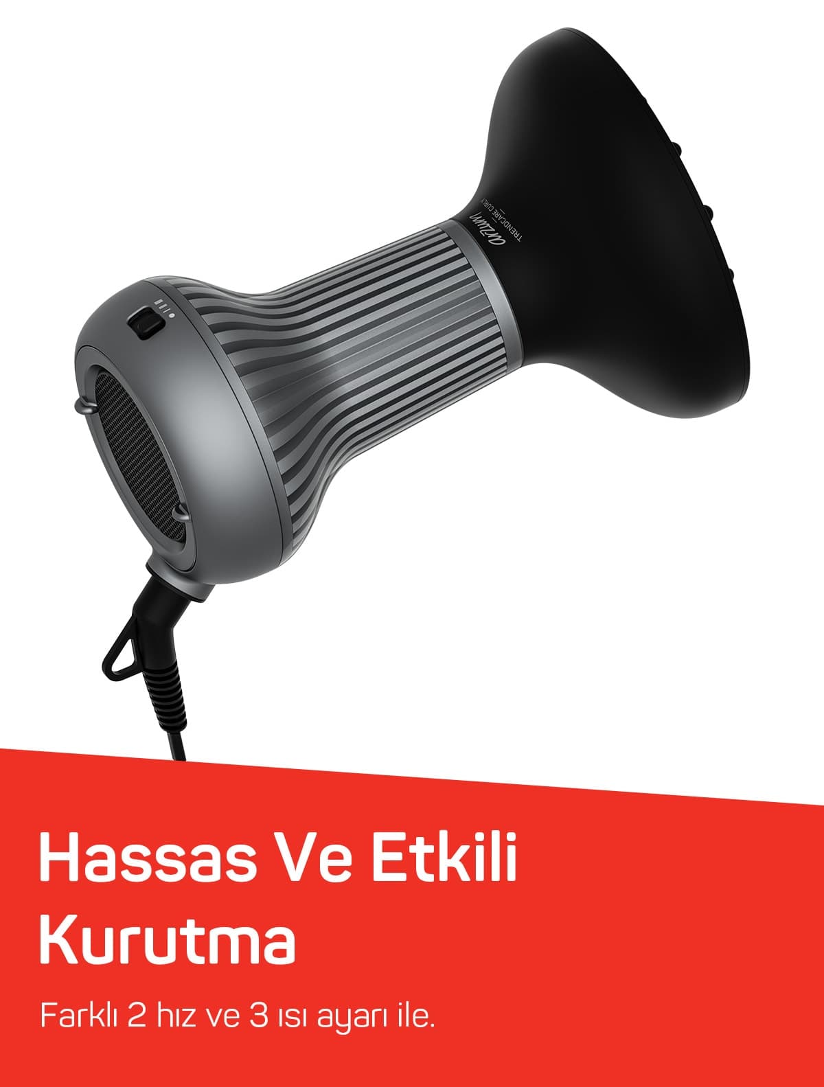 سشوار Arzum مدل AR5124 Trendcare Curly 800W با دیفیوزر و تقویتکننده فر سشوار Arzum مدل AR5124 Trendcare Curly 800W با دیفیوزر و تقویتکننده فر
