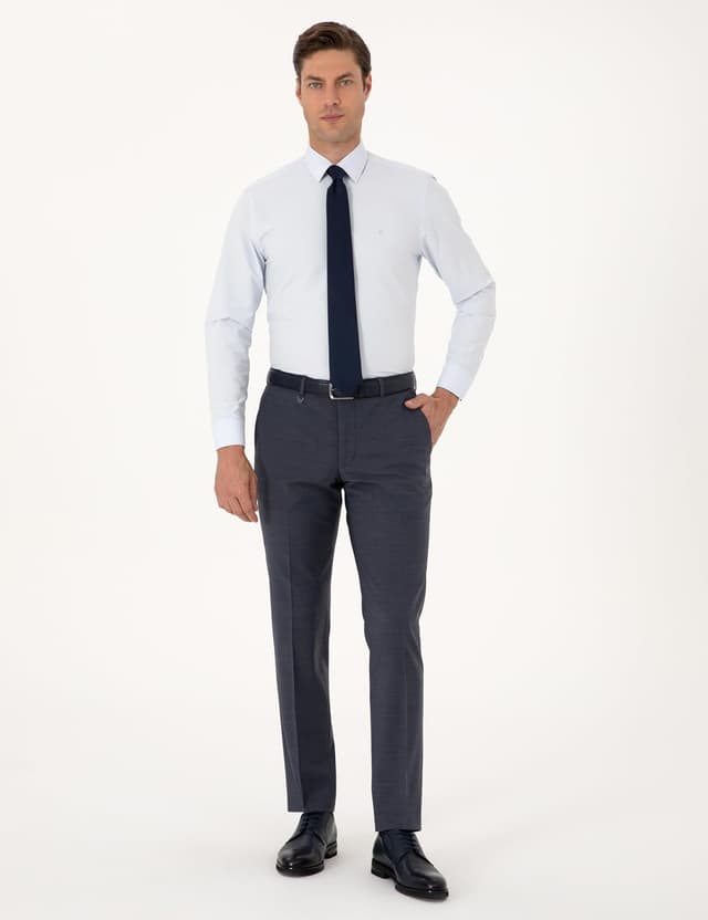 شلوار مردانه Pierre Cardin آبی تیره مدل 50317636-VR032 شلوار مردانه Pierre Cardin آبی تیره مدل 50317636-VR032
