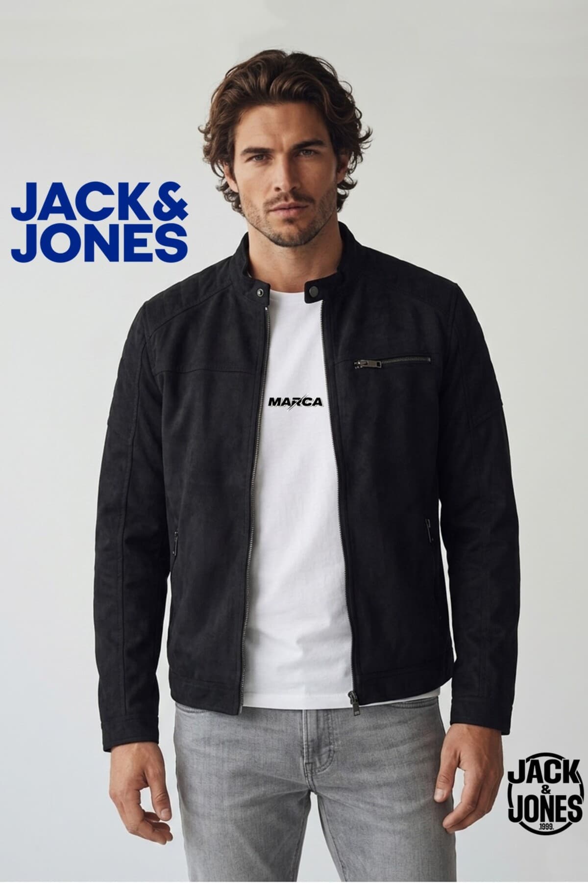 ژاکت مردانه Jack & Jones مشکی مدل JJEROCKY ژاکت مردانه Jack & Jones مشکی مدل JJEROCKY