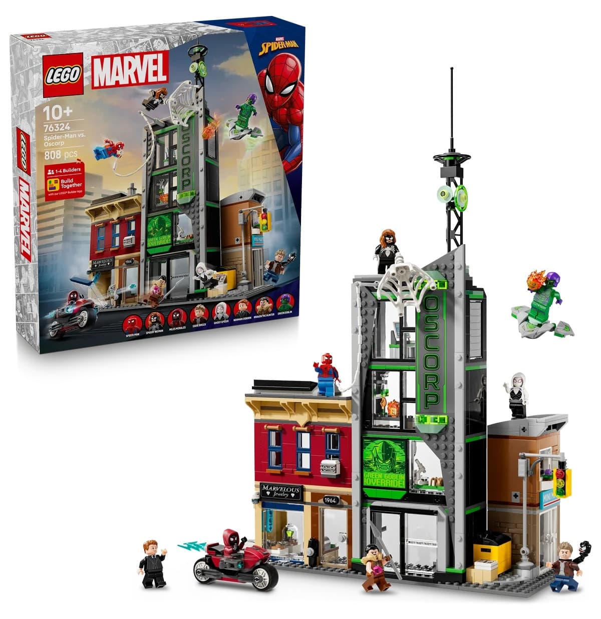 لگو Marvel مرد عنکبوتی علیه Oscorp 808 قطعه مدل 76324 لگو Marvel مرد عنکبوتی علیه Oscorp 808 قطعه مدل 76324