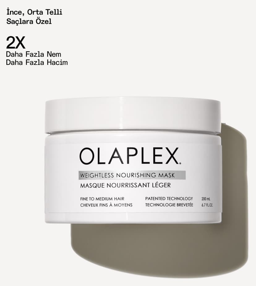 ماسک مو Olaplex مغذی Weightless Nourishing 200ML برای موهای نازک تا متوسط ماسک مو Olaplex مغذی Weightless Nourishing 200ML برای موهای نازک تا متوسط