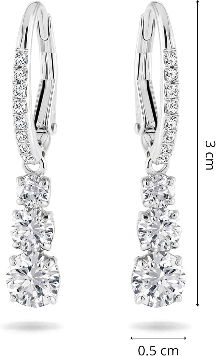 ست گردنبند و گوشواره زنانه Swarovski کریستالی Attract Trilogy ست گردنبند و گوشواره زنانه Swarovski کریستالی Attract Trilogy
