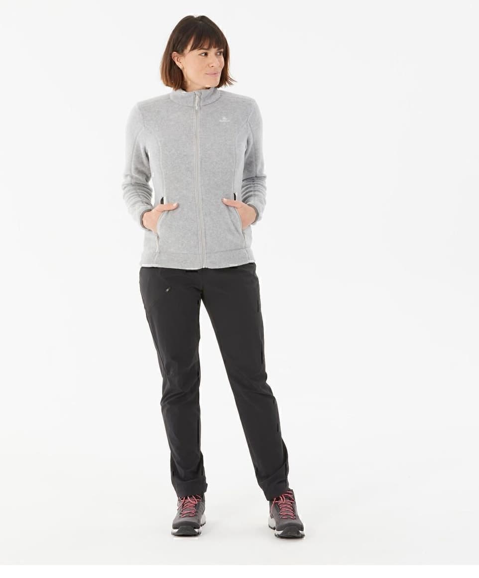 پولار زنانه Decathlon اوتدور خاکستری مدل MH120 پولار زنانه Decathlon اوتدور خاکستری مدل MH120