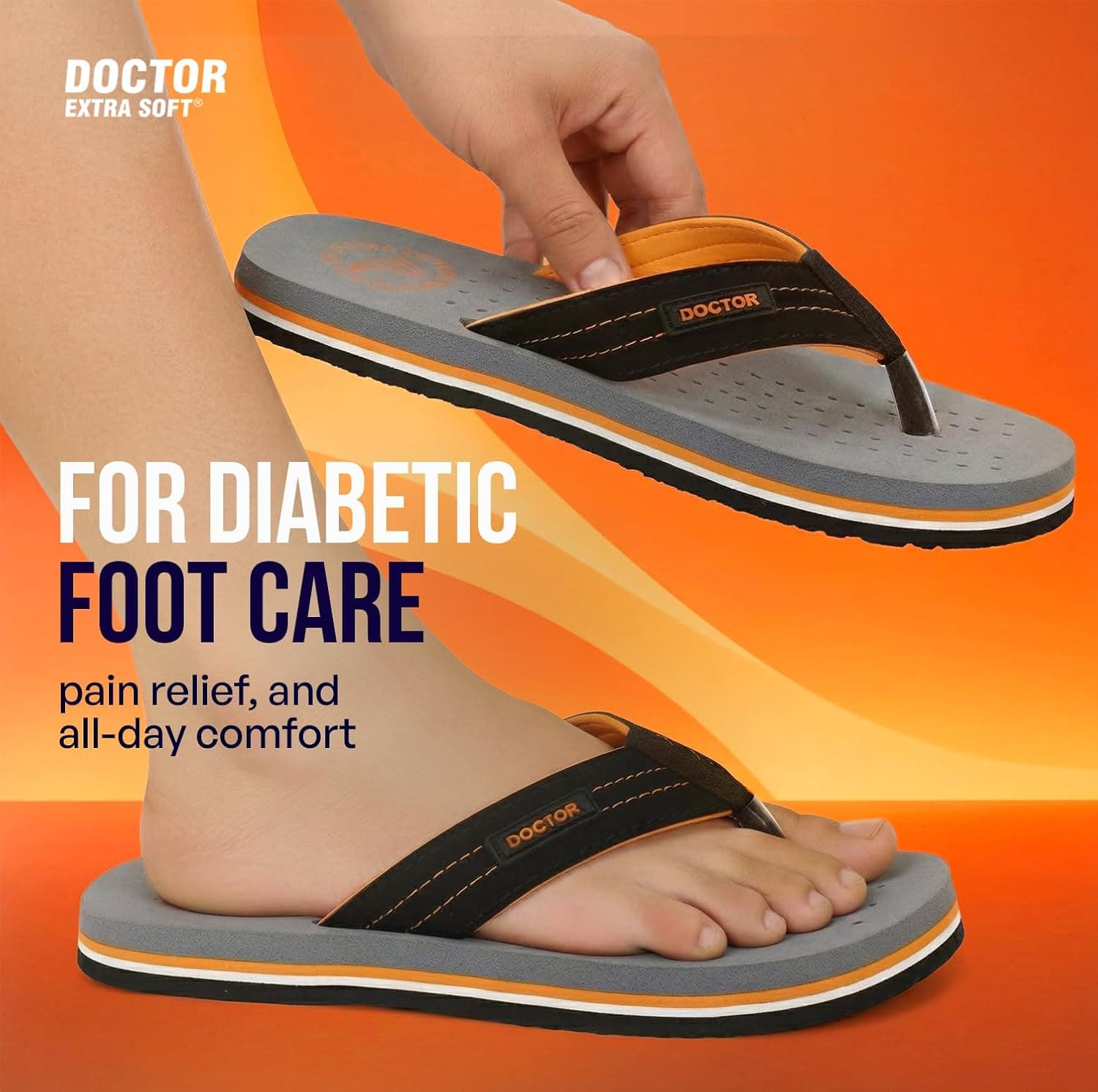 دمپایی پسرانه Doctor Extra Soft ارتوپدی و دیابتی مدل D-28 دمپایی پسرانه Doctor Extra Soft ارتوپدی و دیابتی مدل D-28