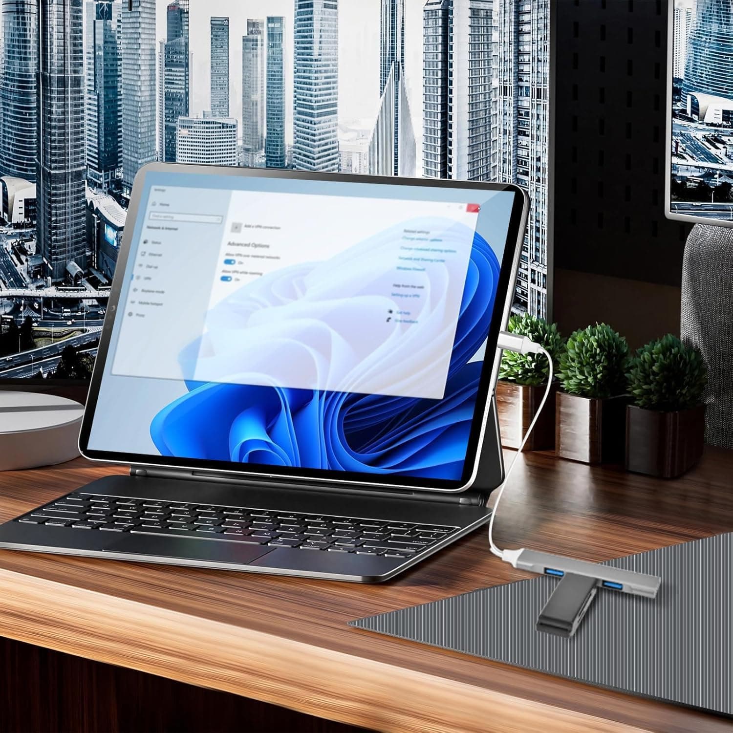 هاب مبدل Type-C به USB 4 پورت BADATrend هاب مبدل Type-C به USB 4 پورت BADATrend
