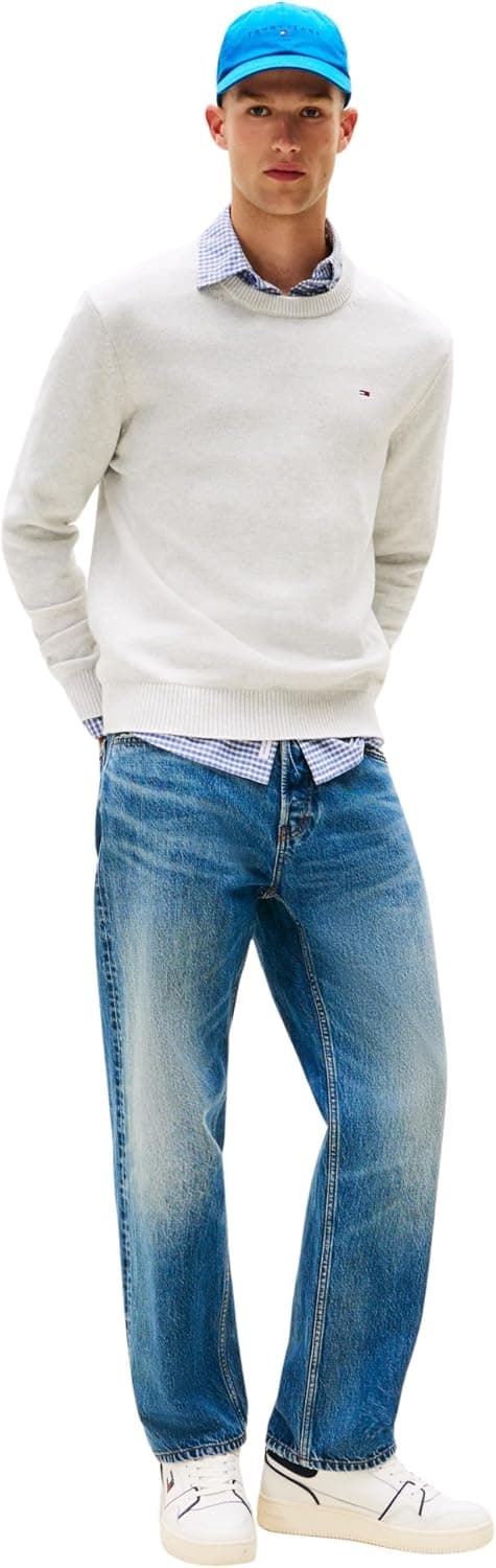 پلیور مردانه Tommy Jeans مدل TJM SLIM ESS SWEATER EXT پلیور مردانه Tommy Jeans مدل TJM SLIM ESS SWEATER EXT
