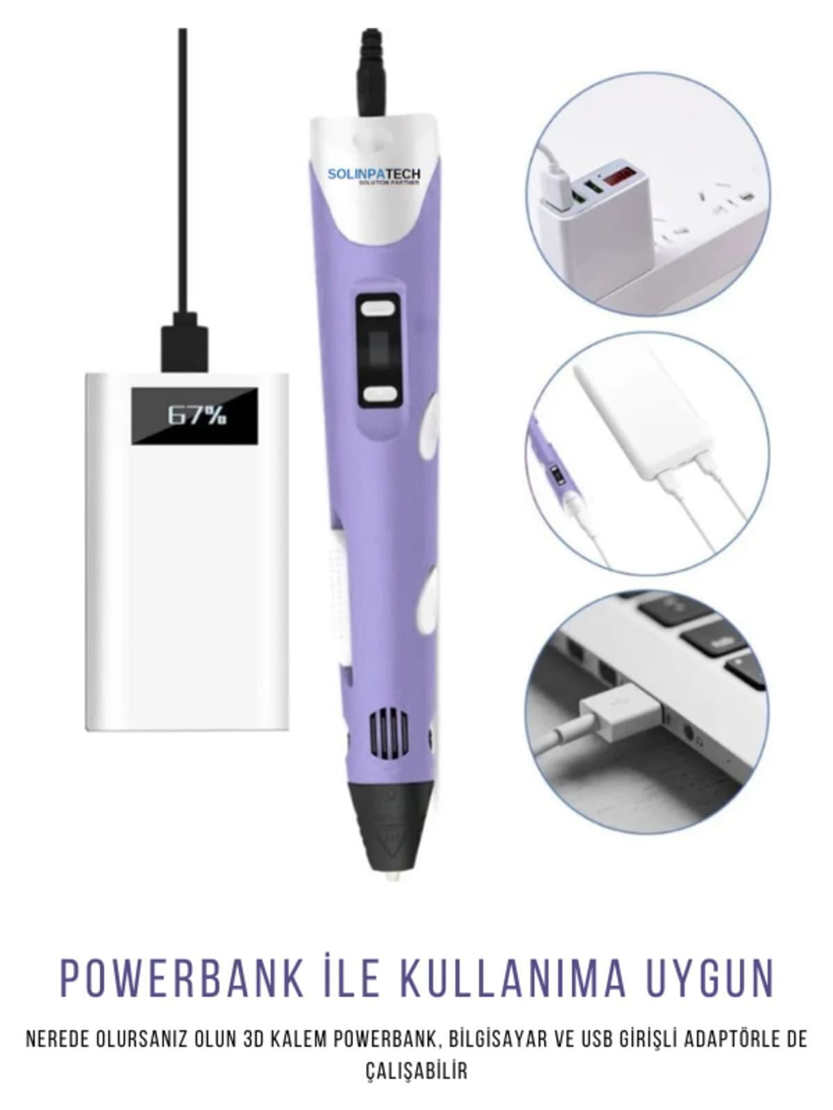 قلم سه بعدی SolinpaTech مدل MOR چندرنگ همراه با ۵۹ متر فیلامنت و کابل USB قلم سه بعدی SolinpaTech مدل MOR چندرنگ همراه با ۵۹ متر فیلامنت و کابل USB