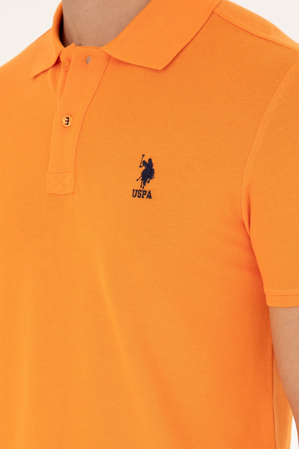 تیشرت مردانه U.S. Polo Assn. فیت اسلیم یقه پولو نارنجی مدل 50279613-VR051 تیشرت مردانه U.S. Polo Assn. فیت اسلیم یقه پولو نارنجی مدل 50279613-VR051