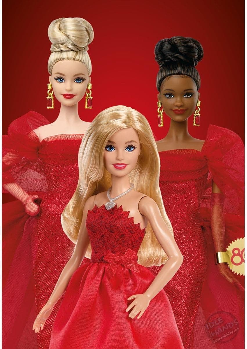 عروسک Barbie Ruby Red مدل Mattel 80th Anniversary عروسک Barbie Ruby Red مدل Mattel 80th Anniversary