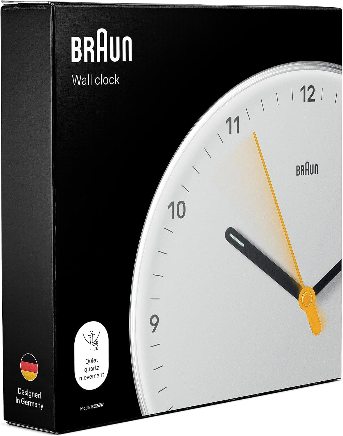 ساعت دیواری آنالوگ Braun Klasik بیصدا کوارتز سفید قطر 23 سانتیمتر مدل BC26W ساعت دیواری آنالوگ Braun Klasik بیصدا کوارتز سفید قطر 23 سانتیمتر مدل BC26W