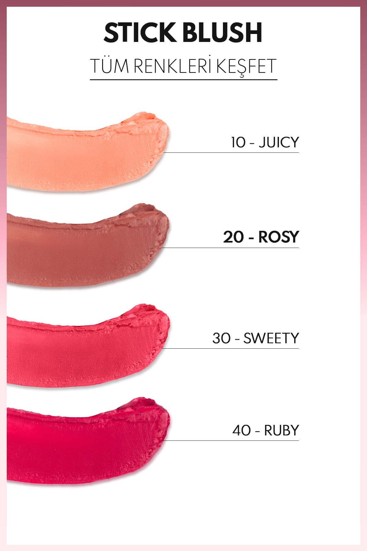 رژگونه استیکی Note Cosmetics مرطوبکننده و نرم مدل 20 Rosy رژگونه استیکی Note Cosmetics مرطوبکننده و نرم مدل 20 Rosy