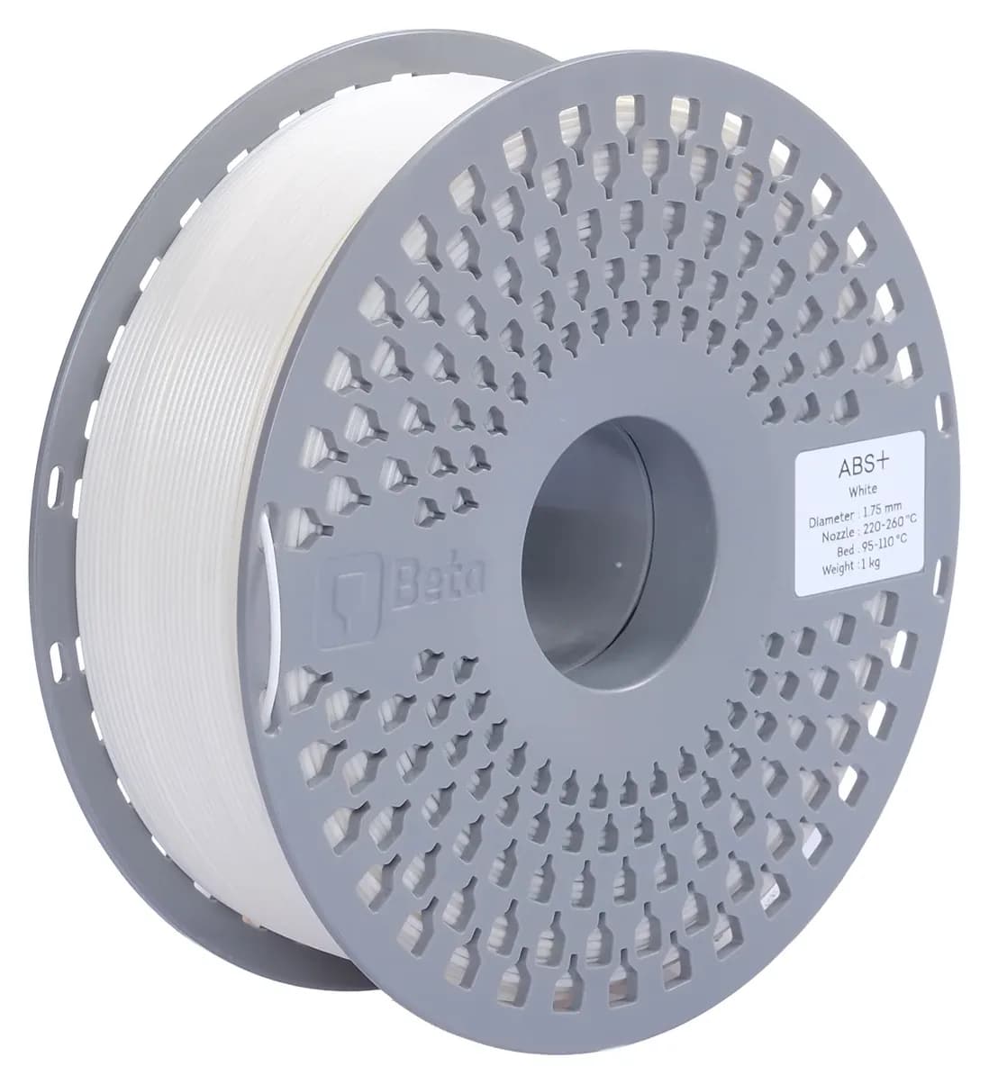 فیلامنت Beta Filament ABS+ سفید 1KG فیلامنت Beta Filament ABS+ سفید 1KG