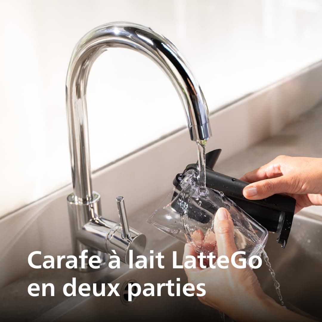 اسپرسوساز تماماتوماتیک PHILIPS سری 5500، 20 نوشیدنی گرم و سرد، سیستم شیر LatteGo، مشکی نقرهای مدل EP5546/70 اسپرسوساز تماماتوماتیک PHILIPS سری 5500، 20 نوشیدنی گرم و سرد، سیستم شیر LatteGo، مشکی نقرهای مدل EP5546/70