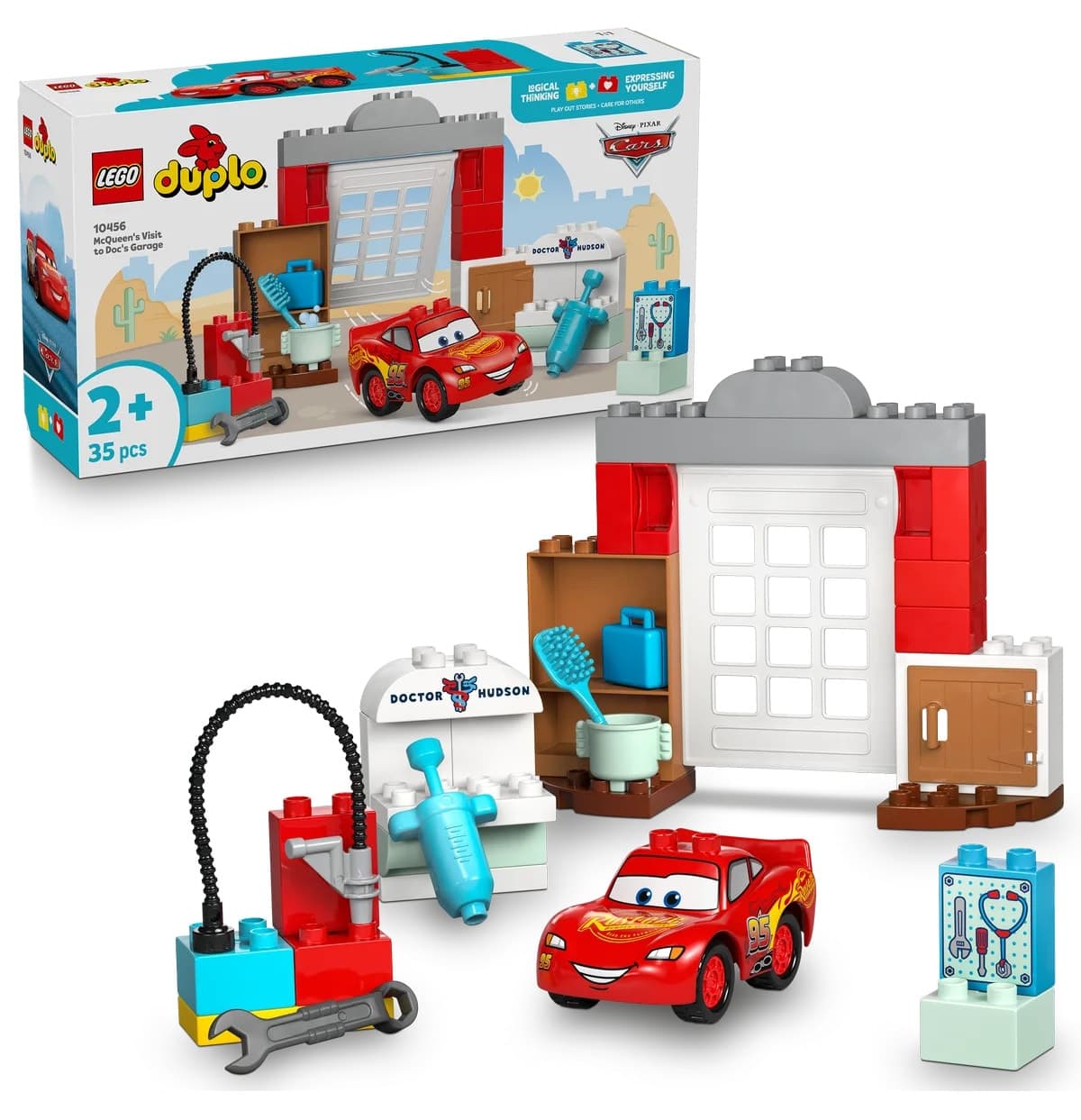 لگو DUPLO گاراژ Doc با Disney McQueen 35 قطعه مدل 10456 لگو DUPLO گاراژ Doc با Disney McQueen 35 قطعه مدل 10456